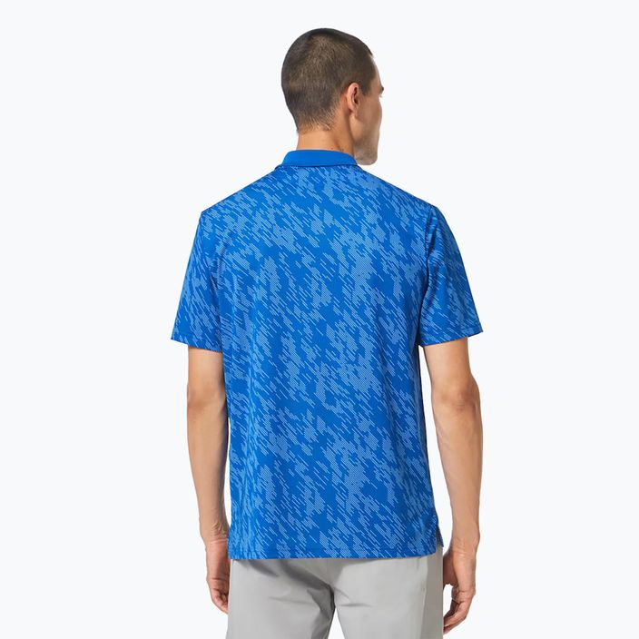 Oakley men's Contender Print polo shirt blue FOA403162 3