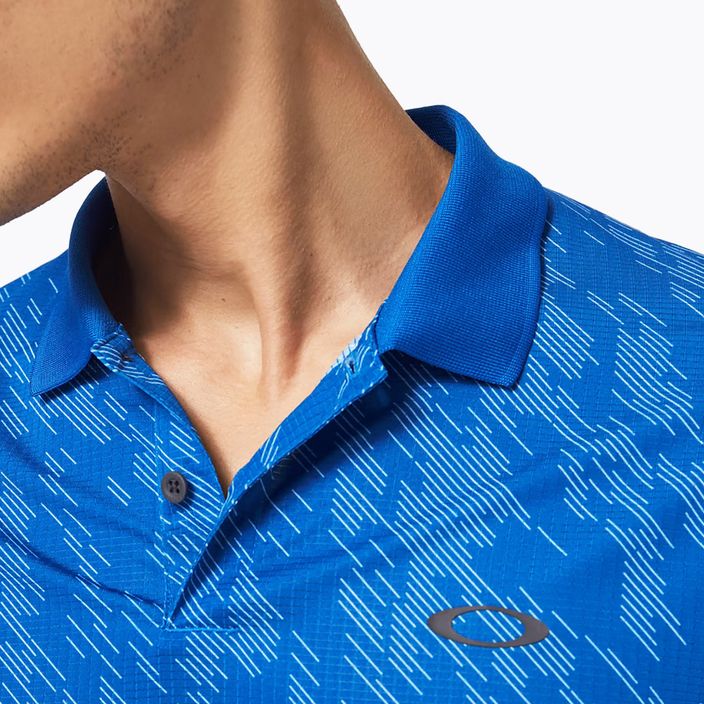 Oakley men's Contender Print polo shirt blue FOA403162 6