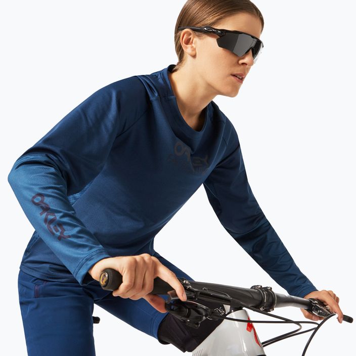 Oakley Factory Pilot women's cycling jersey navy blue FOA500224 3