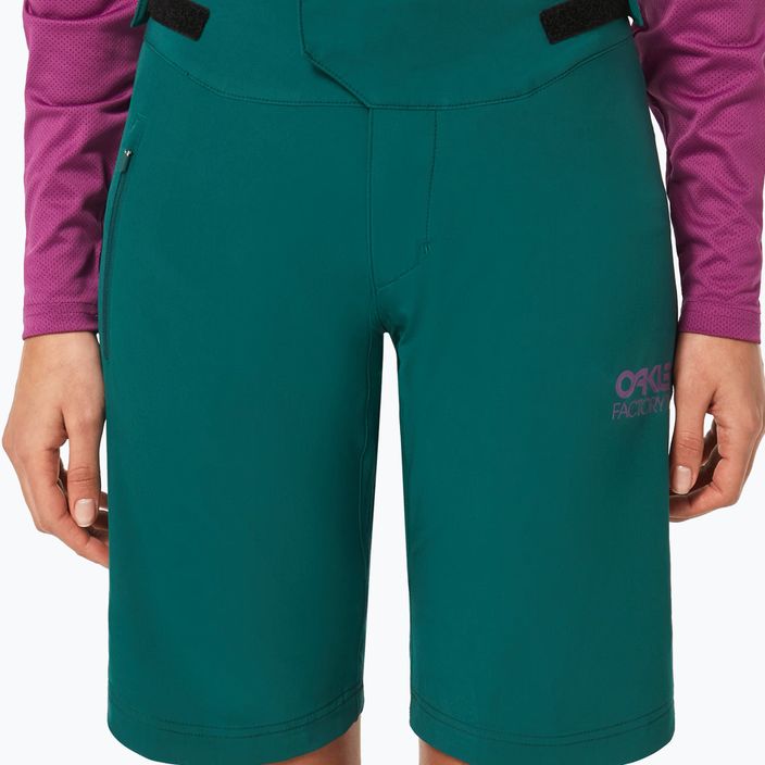 Oakley Drop In MTB women's cycling shorts green FOA500275 2