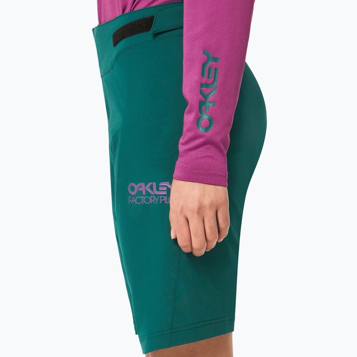 Oakley Drop In MTB women's cycling shorts green FOA500275 5