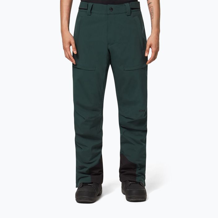 Men's Oakley Axis Insulated green snowboard trousers FOA403446