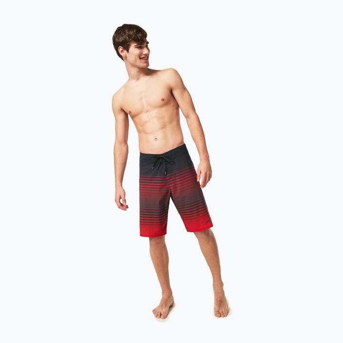 Oakley Fade Out RC 21" men's swim shorts black/red FOA40370403H 4