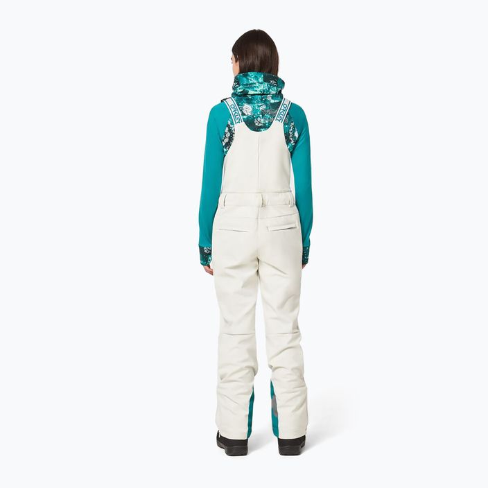 Oakley women's TC Dharma Softshell Bib snowboard trousers white FOA500279 3