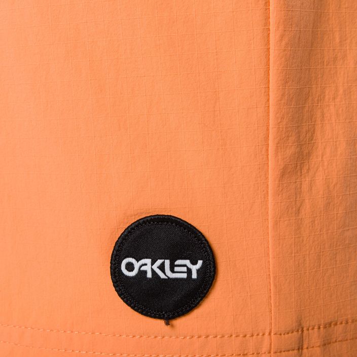 Men's Oakley Oneblock 18" swim shorts orange FOA40430173K 3