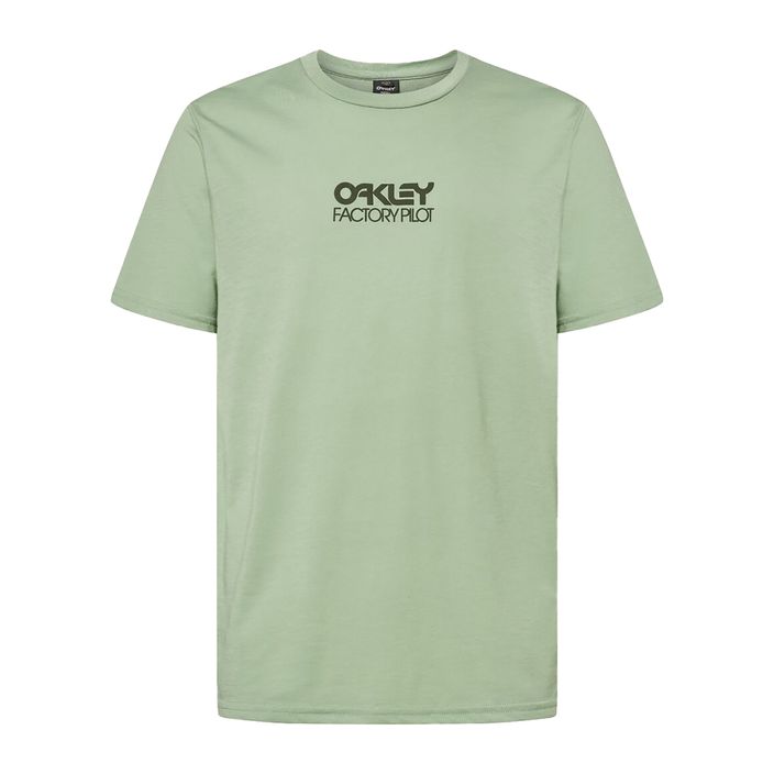 Men's Oakley Factory Pilot Ss Tee green FOA404507 cycling t-shirt 2