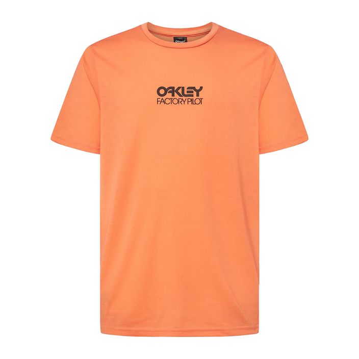 Men's Oakley Factory Pilot Ss Tee orange FOA404507 cycling t-shirt 2