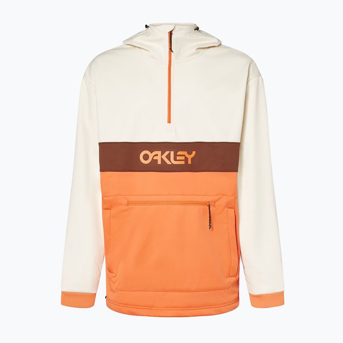 Men's Oakley TNP Nose Grab Softshell Hoodie arctic white/soft orange 12