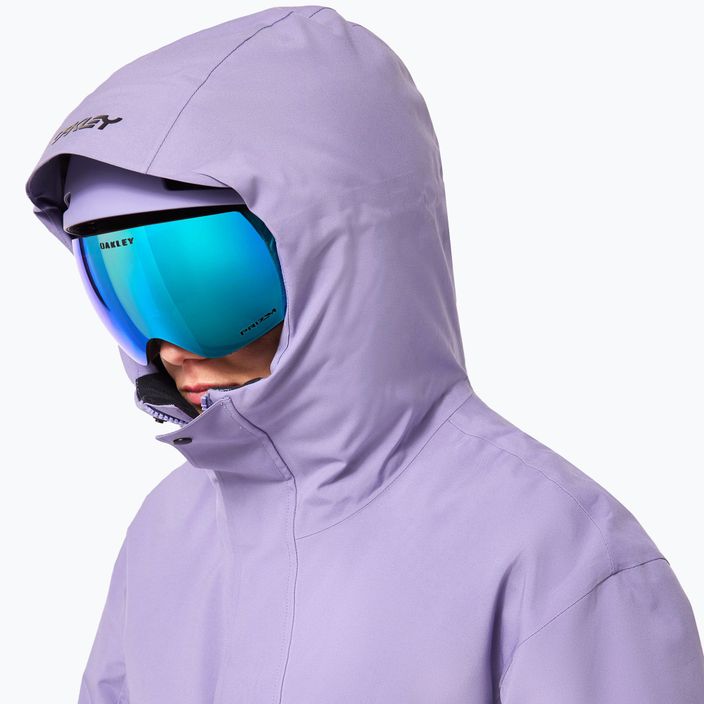 Women's Oakley WMNS TNP Tbt Isulated Anorak blackout/new lilac snowboard sweatshirt 12