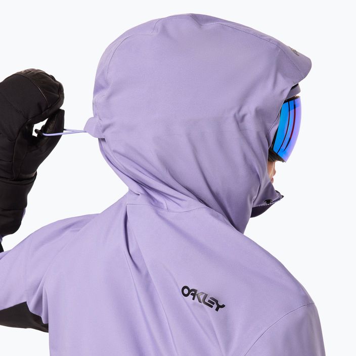 Women's Oakley WMNS TNP Tbt Isulated Anorak blackout/new lilac snowboard sweatshirt 13