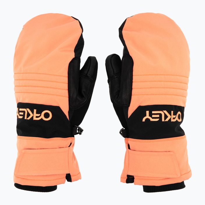 Oakley B1B Mittes soft orange snowboard glove 3