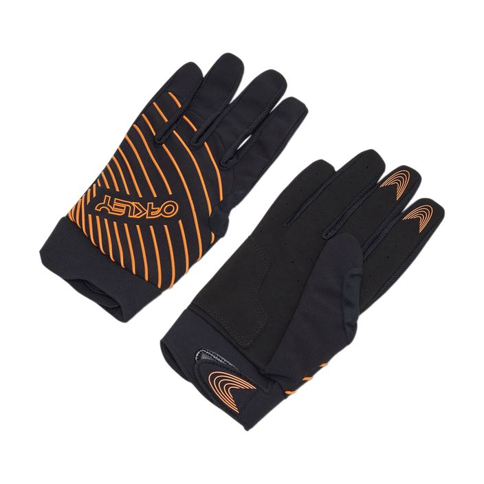 Oakley Drop In Mtb Glove 2.0 men's cycling gloves black and orange FOS901323 2
