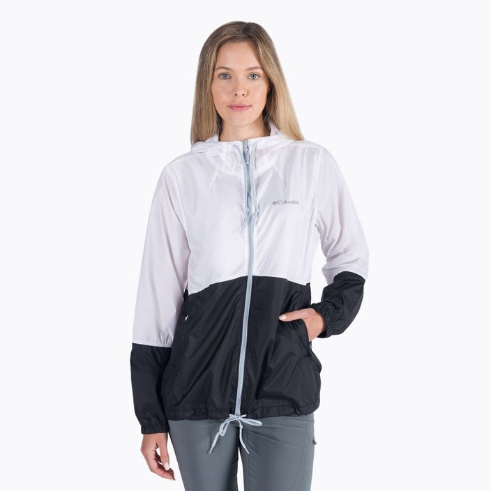 Columbia Flash Forward 101 women's wind jacket white and black 1585911