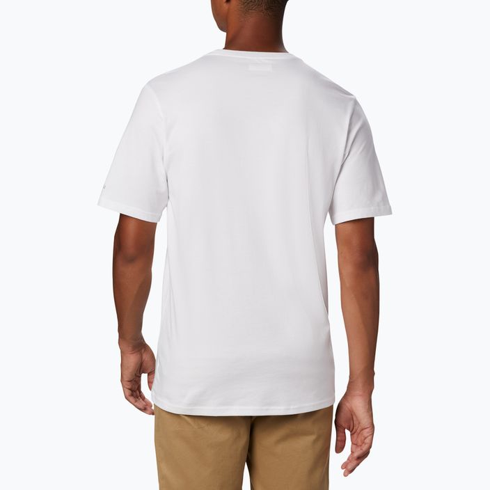 Columbia CSC Basic Logo men's trekking shirt white 1680053100 2