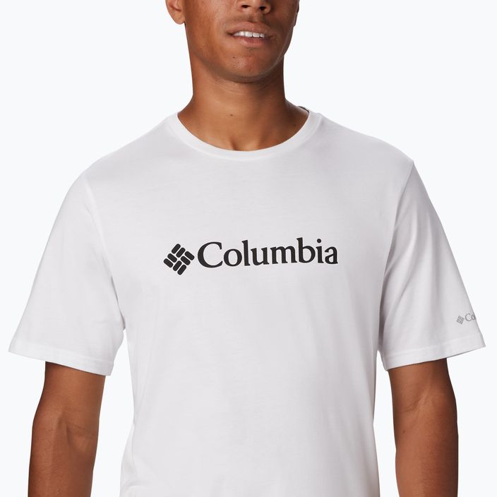 Columbia CSC Basic Logo men's trekking shirt white 1680053100 5