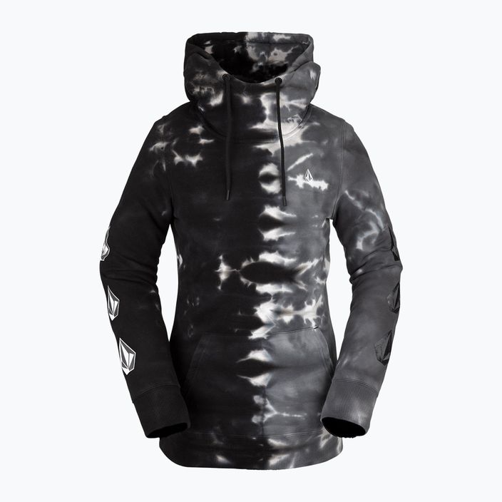 Women's Volcom Costus HD grey-black snowboard sweatshirt H4152205-BKB