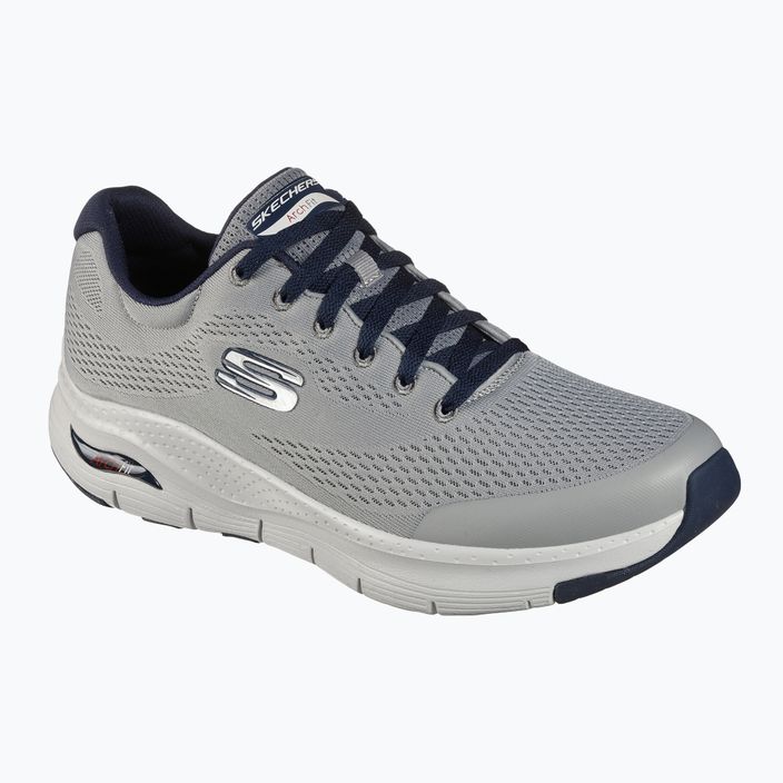 SKECHERS men's training shoes Arch Fit gray/navy 7