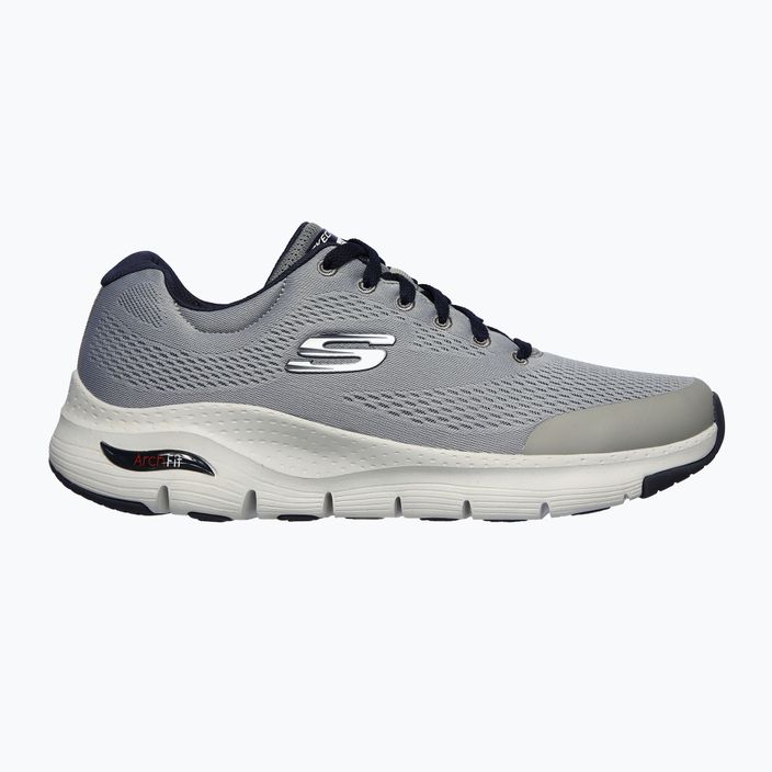 SKECHERS men's training shoes Arch Fit gray/navy 8