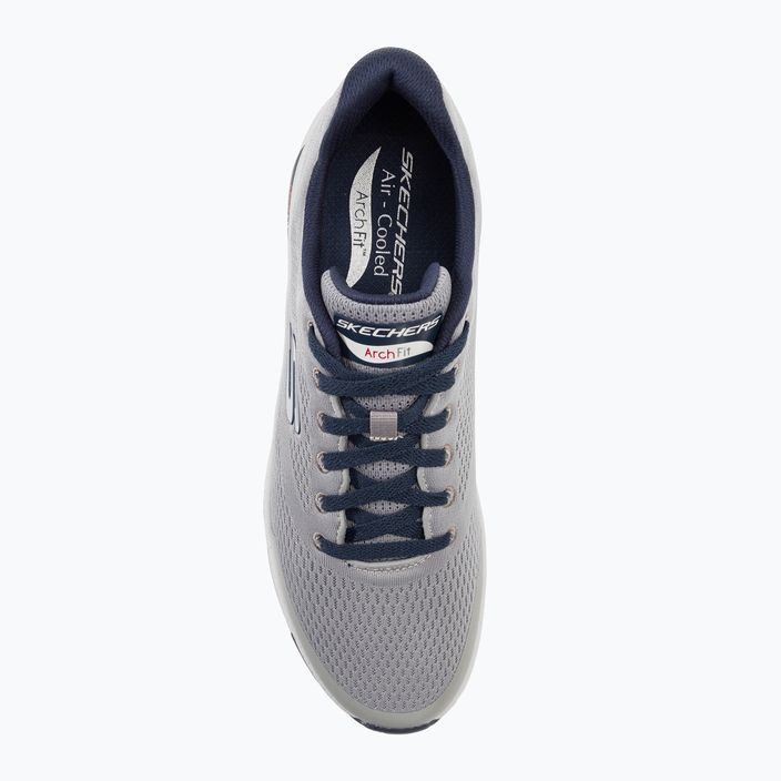 SKECHERS men's training shoes Arch Fit gray/navy 6