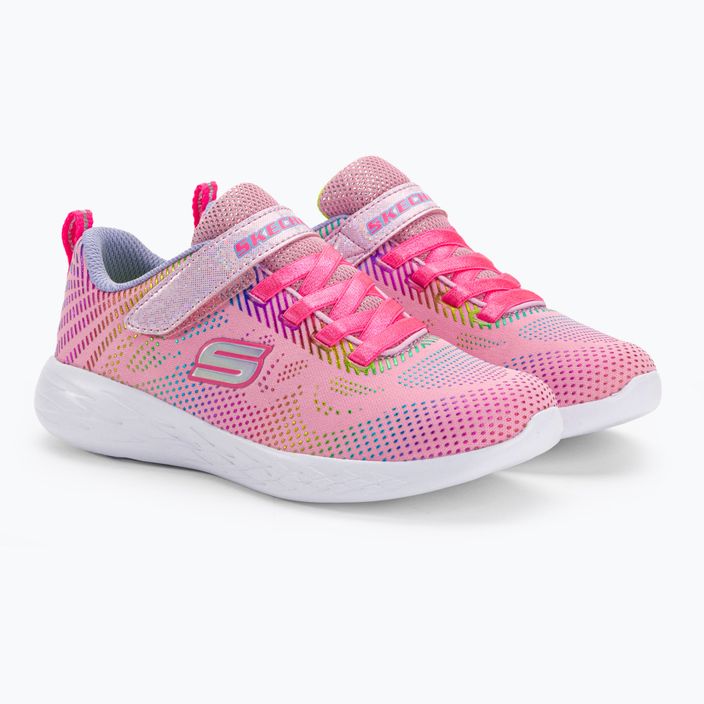 SKECHERS Go Run 600 Shimmer Speeder children's training shoes light pink/multi 4