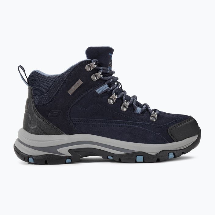 Women's trekking boots SKECHERS Trego Alpine Trail navy/gray 2
