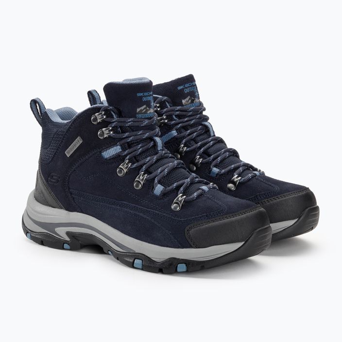 Women's trekking boots SKECHERS Trego Alpine Trail navy/gray 4