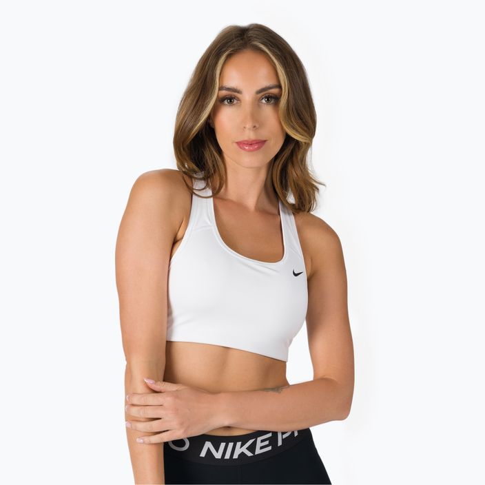 Nike Dri-FIT Swoosh fitness bra white BV3630-100