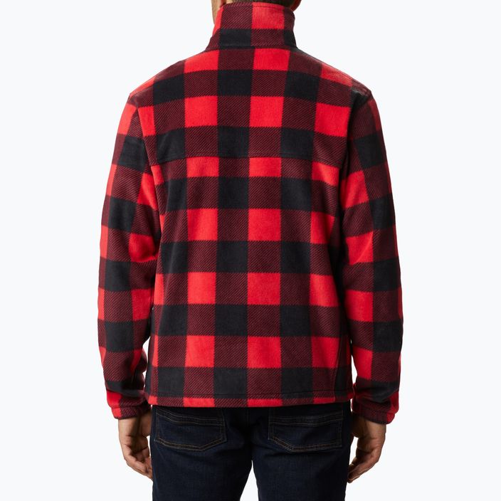Men's Columbia Steens Mountain Printed fleece sweatshirt red 1478231 3