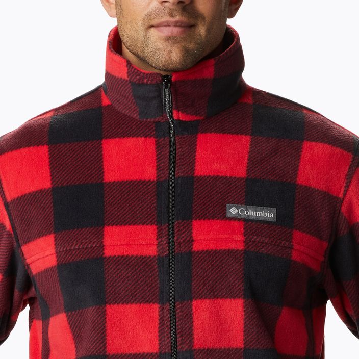 Men's Columbia Steens Mountain Printed fleece sweatshirt red 1478231 4