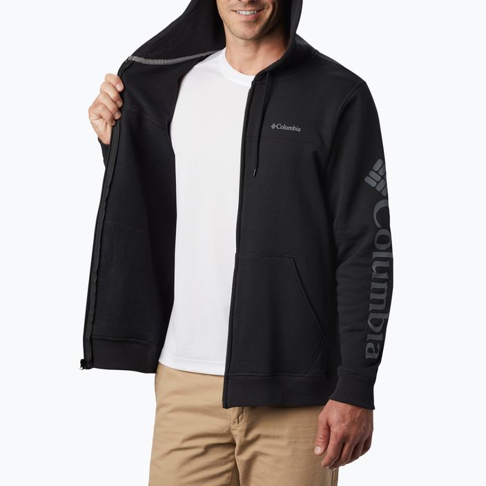 Men's Columbia Logo Fleece Full Zip fleece sweatshirt black 1889164010 3
