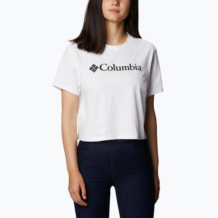 Columbia women's North Cascades Cropped trekking shirt white 1930051101