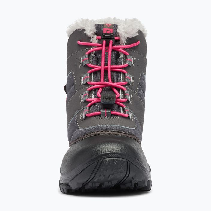 Columbia Rope Tow III WP Girl children's snow boots dark grey/haute pink 14
