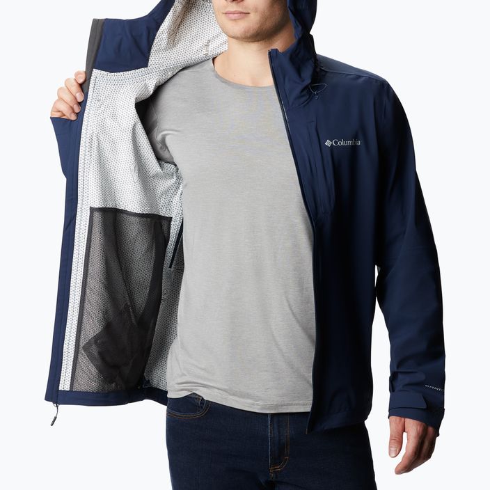 Columbia Omni-Tech Ampli-Dry 464 men's membrane rain jacket navy blue 1932854 4