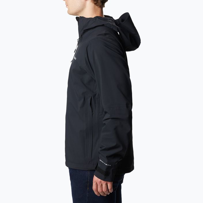 Columbia Omni-Tech Ampli-Dry 010 men's membrane rain jacket black 1932854 10