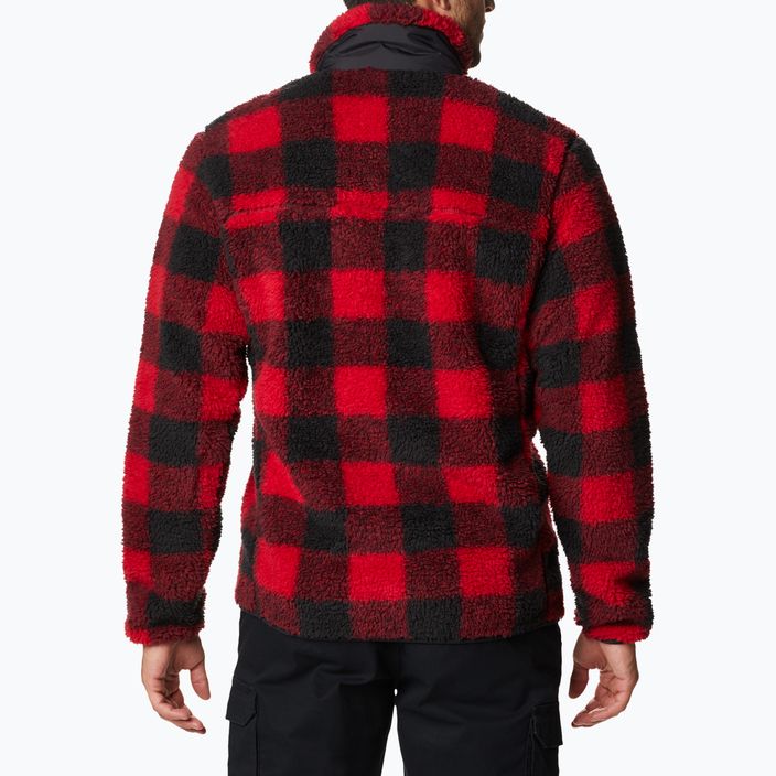 Columbia men's Winter Pass Print Fleece sweatshirt red 1866565 2