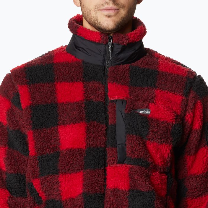 Columbia men's Winter Pass Print Fleece sweatshirt red 1866565 5