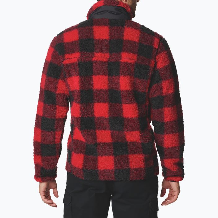 Columbia men's Winter Pass Print Fleece sweatshirt red 1866565 8