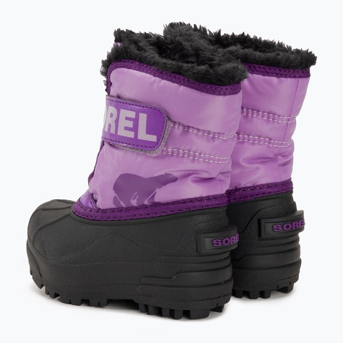 Sorel Snow Commander gumdrop/purple violet children's snow boots 3