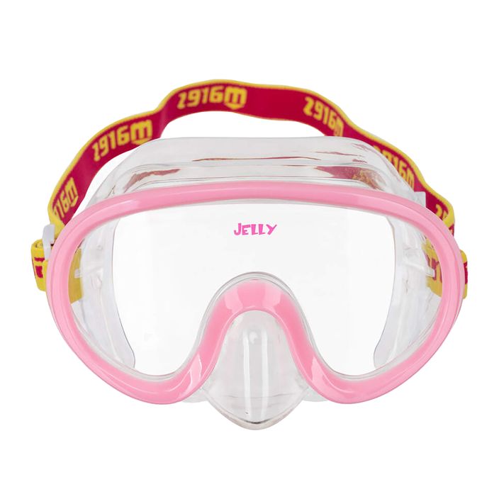 Mares Jelly pink/yellow/clear children's snorkel mask 2