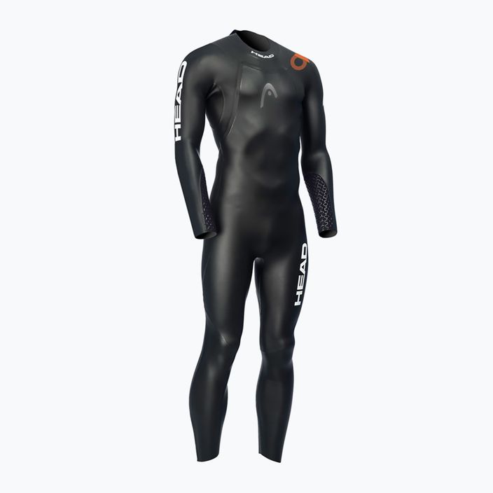 HEAD Ow Shell FS 3.2.2 BKOR men's triathlon wetsuit black/orange 452653 6