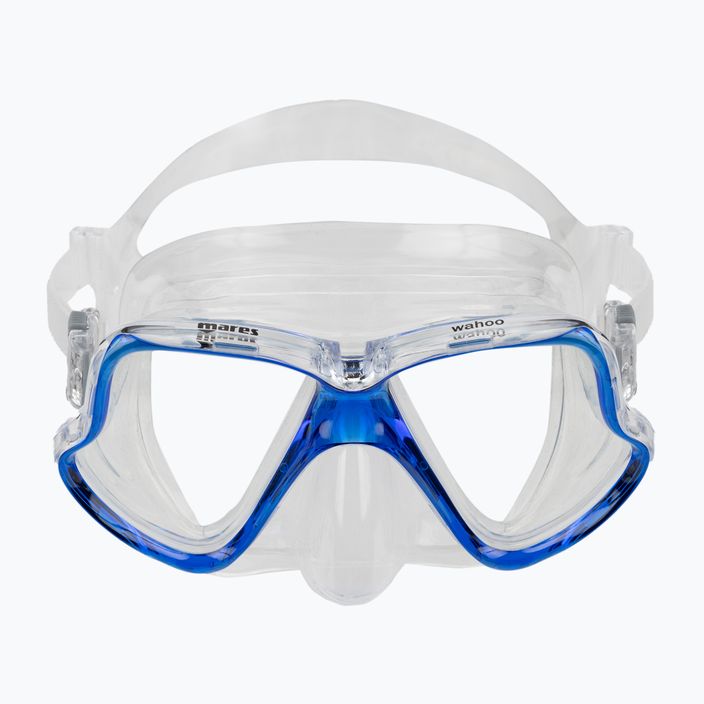 Mares Wahoo snorkelling mask clear and navy blue 411238 2