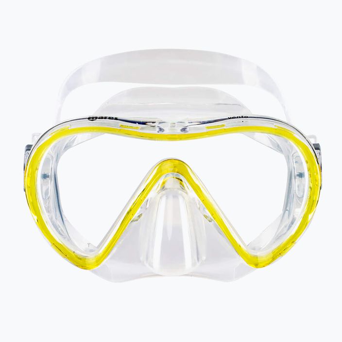 Mares Vento yellow/clear snorkelling mask 2