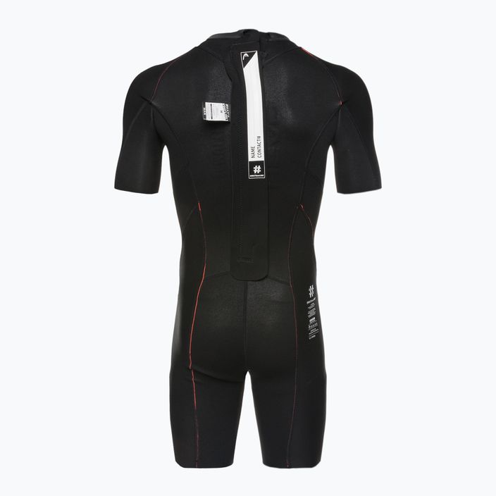HEAD SwimRun Multi Shorty 2.5 black/orange men's triathlon wetsuit 5