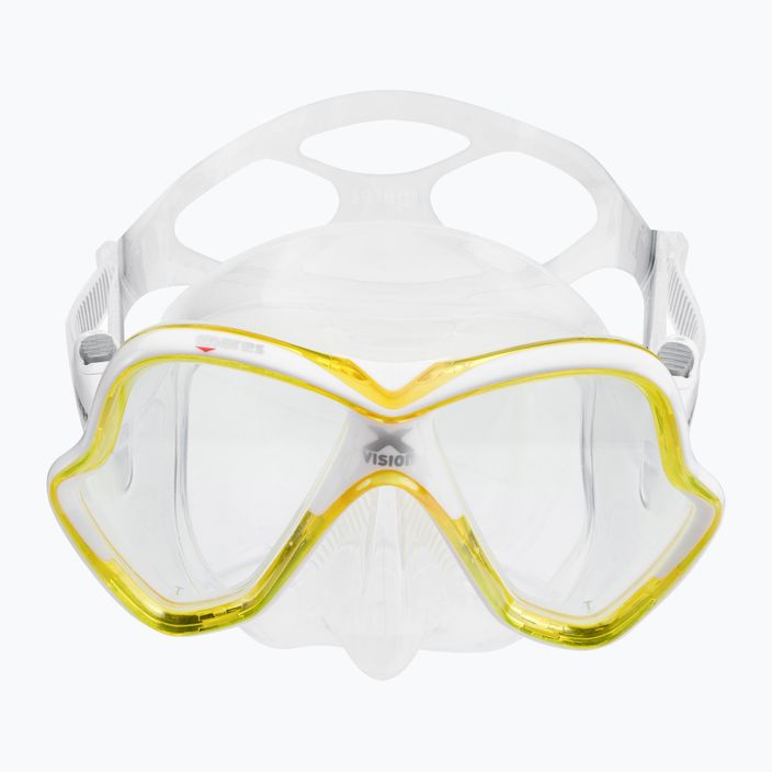 Mares X-Vision diving mask clear yellow 411053 2