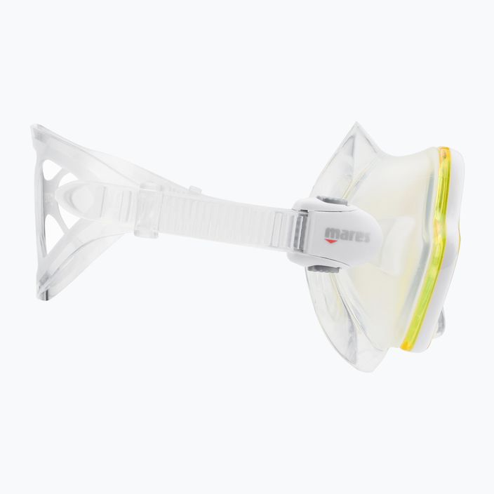 Mares X-Vision diving mask clear yellow 411053 3