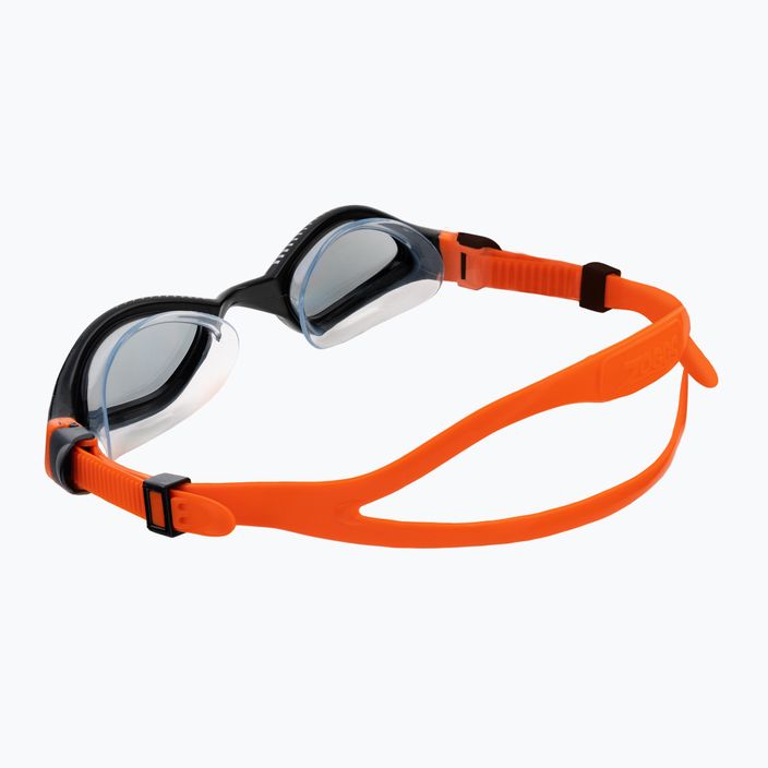 Zoggs Tiger LSR+ black/orange/tint smoke swimming goggles 461093 4