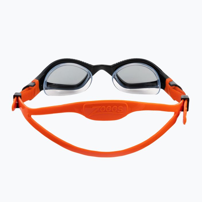 Zoggs Tiger LSR+ black/orange/tint smoke swimming goggles 461093 5