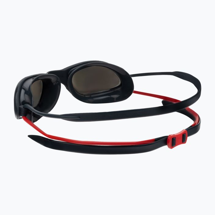 Zoggs Tiger Titanium grey/red/mirror smoke swimming goggles 461094 4