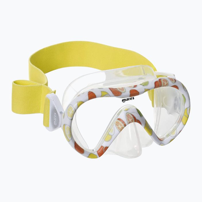 Mares Combo Vitamin white/yellow/clear children's snorkel set 2