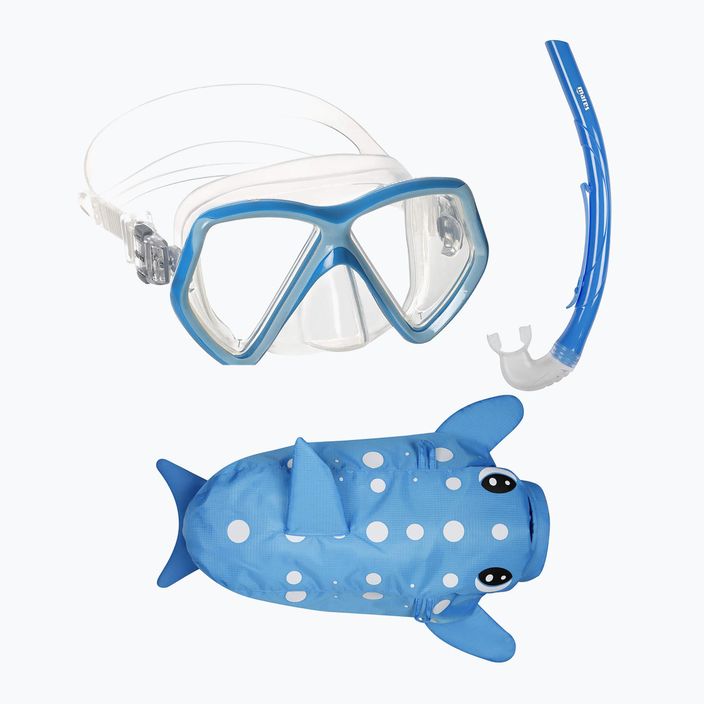 Mares Combo Zoo blue children's snorkel set 6